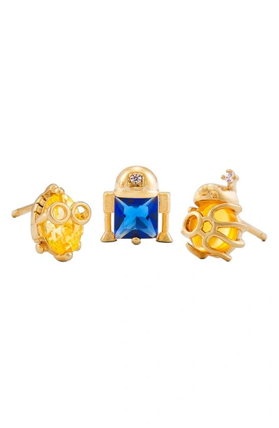 Girls Crew Star Wars™ Droids Stud Earring Set In Gold