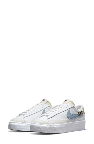 Nike Women's Blazer Low Platform Next Nature Shoes In White