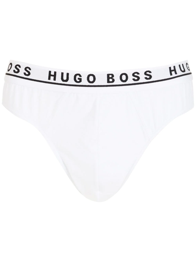 Hugo Boss Set Of 3 Logo Briefs In White