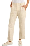Alex Mill Neil Straight Leg Cotton & Linen Utility Pants In Ecru