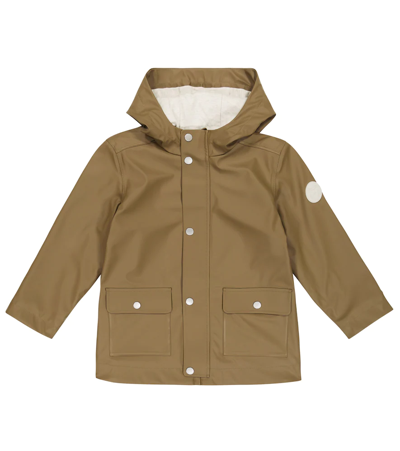 Bonpoint Kids' Raindrop Raincoat In Mole