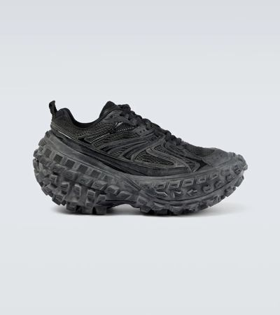 Balenciaga Black Lace-up Casual Sneakers