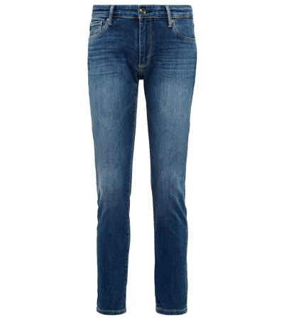 Ag Prima Ankle Mid-rise Skinny Jeans In Foothill