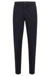 Hugo Boss Slim-fit Chinos In Stretch-cotton Gabardine In Dark Blue