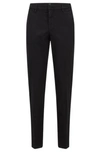 Hugo Boss Slim-fit Chinos In Stretch-cotton Gabardine In Black