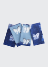 HUNT SLONEM DAWN BUTTERFLIES COTTON DINNER NAPKIN