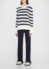 KULE THE TATUM STRIPED COTTON SWEATER