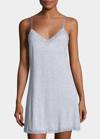 Natori Feathers Lace-trim Chemise In Nav