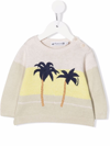 BONPOINT PALM TREE-EMBROIDERED JUMPER