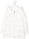 Moncler Nogar Long Parka Coat In White