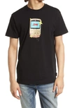 Icecream Gold Blackberry Cotton Graphic Tee In Black