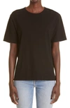 Khaite Mae Cotton T-shirt In Black