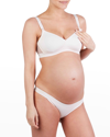 Cache Coeur Serena Wireless Lace Nursing Bra In Blush