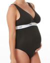 Cache Coeur Maternity Life Nursing Bodysuit In Black