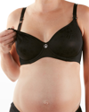 Cache Coeur Maternity Gloss Underwire Bra In Black