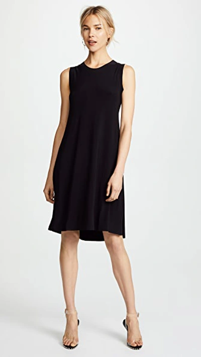 Norma Kamali Kamali Kulture Sleeveless Swing Dress In Black