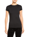 L Agence Ressi Crew Neck T-shirt In Black
