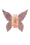 Emi Jay For Fwrd Crystal Papillon Clip In Bellini & Pink