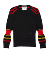 VICTORIA BECKHAM WOOL CONTRAST-STRIPE SWEATER (6-12 YEARS)