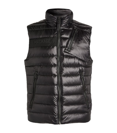Mackage Hardy Quilted Recycled Nylon-down Gilet In Black