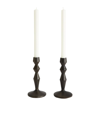 SOHO HOME SMALL CAST IRON GIGI CANDLE HOLDERS (SET OF 2)