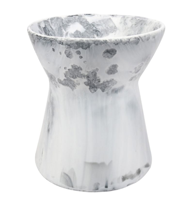 Dinosaur Designs Bow Vase (24cm) In White