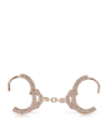 MARIA TASH MARIA TASH DIAMOND DOUBLE-SIDED HANDCUFF CLICKER RING WITH CHAIN