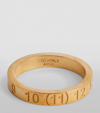 MAISON MARGIELA GOLD-PLATED NUMBERS BAND RING