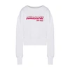 Philosophy Di Lorenzo Serafini Logo-print Wide-neck Sweatshirt In Bianco