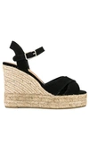 Castaã±er Castañer Woman Espadrilles Black Size 7.5 Textile Fibers In Black