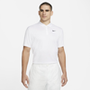 Nike Dri-fit Victory Logo Quick Dry Breathable Sports Short Sleeve Polo Shirt White In White