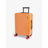 FLOYD FLOYD HOT ORANGE CABIN-SIZE FOUR-WHEEL SHELL SUITCASE,55137684