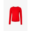 Zadig & Voltaire Cici Patch Cashmere Jumper In Coquelicot
