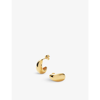 Missoma Savi X  Dome Mini18ct Recycled Yellow Gold-plated Vermeil Sterling-silver Huggie Earrings In Gold