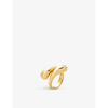 MISSOMA WOMENS GOLD SAVI X 18CT YELLOW-GOLD PLATED VERMEIL STERLING-SILVER RING M