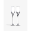 Wedgwood Duchesse Crystal Champagne Flutes Set Of Two