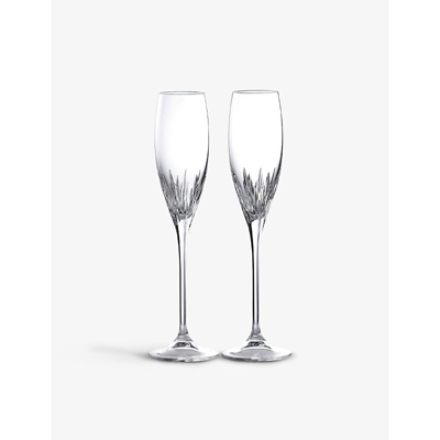 Wedgwood Duchesse Crystal Champagne Flutes Set Of Two