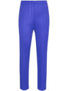 Issey Miyake Monthly Colours January Cropped Trousers In Blue
