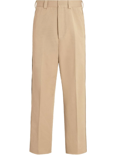 Ermenegildo Zegna Straight-leg Chinos In Neutrals