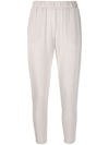 LE TRICOT PERUGIA CROPPED ELASTICATED TROUSERS