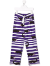 Mini Rodini Crocodile-print Trousers In Purple