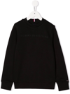 TOMMY HILFIGER JUNIOR EMBROIDERED LOGO CREW-NECK SWEATSHIRT