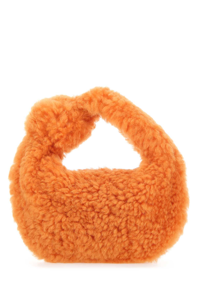 Bottega Veneta Jodie Knot Detailed Tote Bag In Orange