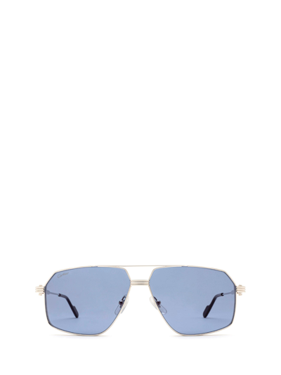 Cartier Ct0270s Silver Male Sunglasses