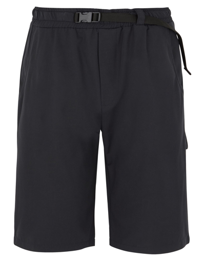 8 By Yoox Buckle-waistband Short Man Shorts & Bermuda Shorts Black Size 30 Polyester, Cotton