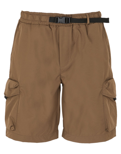 8 By Yoox Nylon Blend Buckle-waistband Cargo Short Man Shorts & Bermuda Shorts Brown Size 34 Polyami