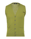 Alpha Studio Cardigans In Acid Green