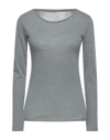 Majestic T-shirts In Grey