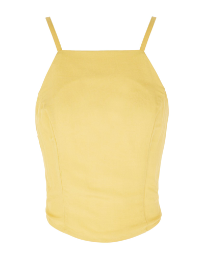 8 By Yoox Tops In Yellow