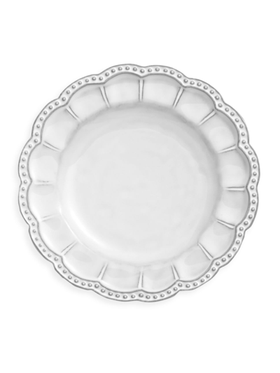 Arte Italica Bella Bianca Beaded Bread Plate In White